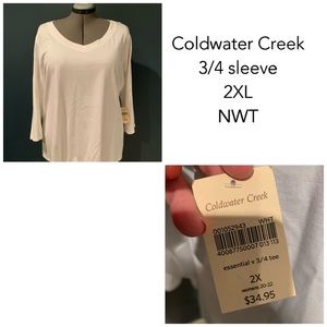 Coldwater Creek - 3/4 sleeve - 2XL - NWT